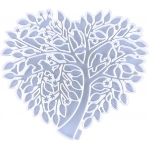 Moule En R&eacute;sine Silicone 3d Arbre Suspension Murale Moule En R&eacute;sine &Eacute;poxy Moule En R&eacute;sine D'animaux Marins Moules &Agrave; Bougie Silicone Pour Bricolage Souvenirs Artisanat Cadeau - Neuf