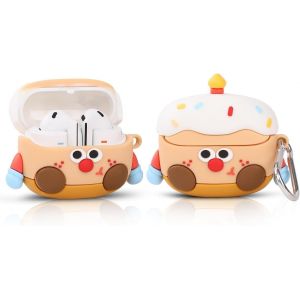 Coque pour Samsung Galaxy Buds 3 et Galaxy Buds 3 Pro Écouteurs avec mousqueton, chargement en silicone résistant aux chocs avec motif de peau de dessin animé pour homme, femme, adolescent.[S454] - Neuf