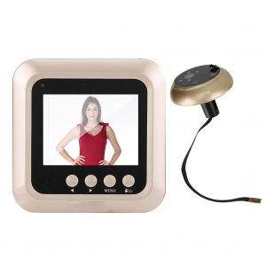 Sonnette video HD intelligente sans fil 2,4 pouces avec visionneuse electronique a 160 ¡ã - Neuf