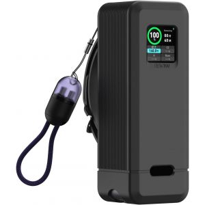 HUI-Coque En Silicone Pour Anker Prime 27,650 Mah (250 W),2 Mm D'Épaisseur-Coque En Silicone Résistante Aux Chocs Et Aux Chutes-Avec Revêtement Oléophobe-Peut Contenir 1 Carte Sim/1 Aiguille De - Neuf