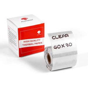M110 Transparente Etiquettes,Transparente étiquettes pour M110 M120 M220 M221 M108 M102 M100 M150 M250 M260-1,57""x1,18"" (40x30mm) étiquettes thermiques,230 étiquettes/rouleau - Neuf