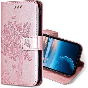 Maa-Coque Pour Xiaomi Redmi Note 12 4g, Etui Protection Housse Premium En Cuir Pu, Antichoc Étui À Rabat Portefeuille Flip Case Pour Redmi Note 12 4g (Or Rose) - Neuf