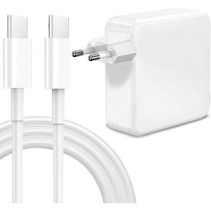 Quick Charger for MacBook Pro, 106W USB C Fast Charger, Compatible with MacBook Pro 16.15.14, 13, Air 13 Inch, iPad 12.9,11 Inch and All USB C Devices, 2m Cable - Neuf