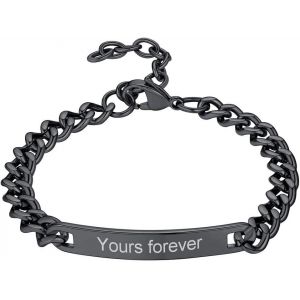 Kal-Bracelet Ouvert En Acier Inoxydable/Cuivre Bijoux De Main Bracelet Simple Pour Homme Femme Cadeau Pour Valentin Bracelet Manchette - Neuf