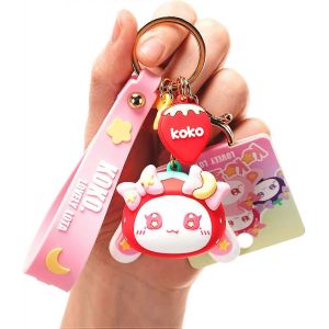 Porte-Cl&eacute;s Pour Femmes Star-Moon Rabbit Key Ring Demon Rabbit Charm Bag Accessoire Lovers Best Friend Gift - Neuf
