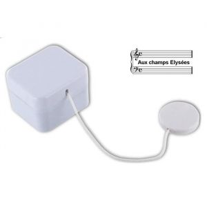 Aux Champs Elys&eacute;es (Joe Dassin) - Bo&icirc;te &agrave; musique / m&eacute;canisme musical / mouvement &agrave; ficelle lavable pour doudou ou peluche. - Neuf