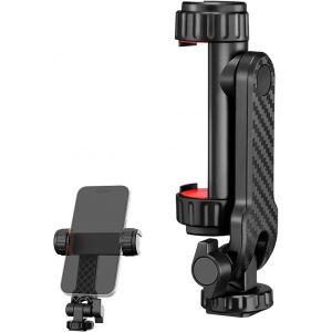 KALANKA-Adaptateur Trepied Smartphone, Support Telephone pour Trepied avec 2 Sabots Froids et Une Vis 1/4"", Support Pivotant &agrave; 360&deg;, pour T&eacute;l&eacute;phone D'Appareil Photo Portable - Neuf