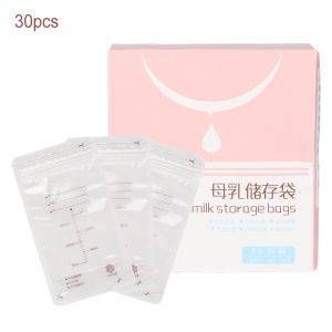 Lot De 30 Sachets De Conservation Pour Lait Maternel Jetables De 200 Ml, Sachets Scelles Pour Aliments Pour Bebes - Neuf