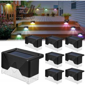 Sansh-8 Pièces Lampes Solaires D'extérieur Pour Escalier, Lampe Solaire Exterieur, Lampe Solaire Extérieur Jardin, Lampe Solaire Pour Décoration 600mah Lampe Solaire Pour Escaliers Extérieurs - Neuf