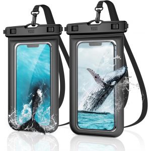 JGD-Pochette &Eacute;tanche Smartphone [IPX8] Pochette T&eacute;l&eacute;phone &Eacute;tanche, Housse &Eacute;tanche Smartphone Universel pour iPhone 17 Air 16 15 14 13 12 11 X XR Samsung S25 S24 S23 S22 Xiaomi- up to 7,0"" [Lot de 2] - Neuf