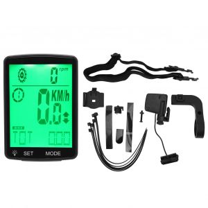 Xyong Compteur De Velo Multifonction Lumineux Avec Ecran Led De 2,8 Pouces, Chronometre, Compteur De Vitesse, Vert - Neuf