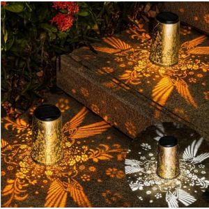 TIANYI-Lanterne Solaire de Jardin, 2 Paquet Lumière Solaire Extérieur Suspendue IP65 Étanche, Blanc Chaud Solaires Lanternes pour Patio Terrasse Cour Table Fête Festive, Idéal Cadeau Femme/Maman/Gran - Neuf