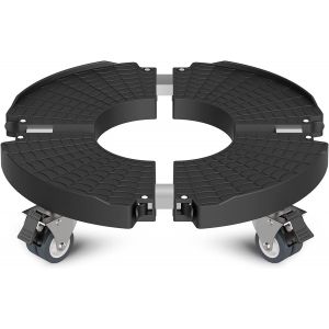 Chariot pour plantes &Oslash; 40-57 cm,planche &agrave; roulettes capacit&eacute; de charge 200 kg,soucoupe,pot de fleurs avec roulettes pivotantes verrouillables,pour ext&eacute;rieur,int&eacute;rieur,1 paquet - Neuf