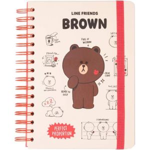 Chenquansarl-Ctfba50005 - Bullet Journal Pointill&eacute; Line Friends - Carnet De Notes A5 - Notebook - Bullet Agenda - Carnet Spirale - Neuf