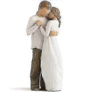 Figurine de couple,sculpture de couple romantique,statue d'amour profond,cadeau pour mariage,anniversaire,Saint-Valentin,anniversaire - Neuf
