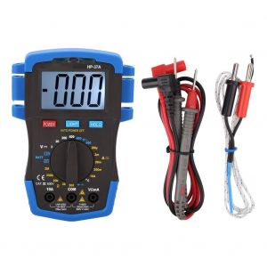 Multimetre numerique LCD retroeclaire HoldPeak HP-37A, testeur de tension CC/CA, de courant et de resistance - Neuf