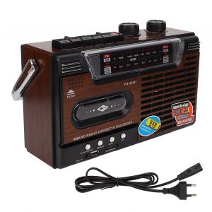 Lecteur de cassettes aM FM, radio, signal fort, silencieux, prise en charge de la carte de stockage et du lecteur de cassettes USB portable, prise UE 220 V - Neuf