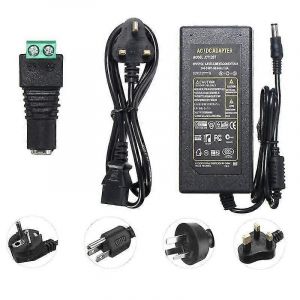 Ac110-240V à Dc 12v 5a 60w Adaptateur d'alimentation Transformateur pour bande lumineuse LED - Neuf