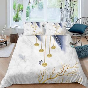 Housse De Couette Zen Papillon X Imprim&iquest;&iquest; D Style Chinois Parure De Lit Personnes Hypoallergique Microfibre Literie Pi&iquest;&iquest;Ces Avec Fermeture &iquest;&iquest;Cla - Neuf