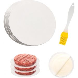 Letnerny-500 Feuilles De Papier Huilé Burger, Papier Huilé Antiadhésif, Poêle Antiadhésive, Papier Huilé, Avec Un Pinceau, Papier Barbecue, Papier Huilé Blanc - Neuf