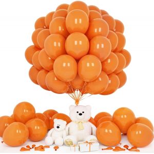 SJZG-Ballons Orange, 50Pi&egrave;ces 12Pouces Mat Orange Latex Ballon Arche Guirlande Gar&ccedil;on Hommes Femmes Anniversaire Mariage Proposition Valentin Douche Nuptiale Dipl&ocirc;me Halloween Fian&ccedil;ailles D&eacute;co - Neuf