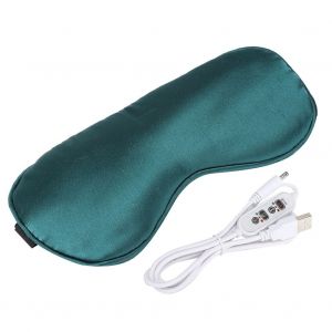 Masque Pour Les Yeux A Compresse Chaude Usb, Patch Chauffant Pour Les Yeux Moxa Reglable Et Doux (Vert) - Neuf