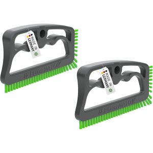 Lot de 2 brosses à joints en gris/vert-Brosse de nettopour le nettodes joints dans la salle de bain,les WC,la cuisine,etc.-Nettodes carreaux muraux et de sol-Brosse - Neuf