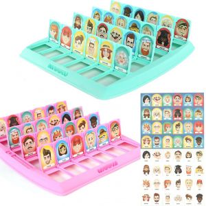 Sansh-Jeu De Société Classique, Jeu De Devine Qui Je Suis, Jeu De Société Pour Enfants En Famille, Qui Suis Je, Jeu De Devinettes Raisonnement Cartes À Deviner Jeu Jouet, Pour Enfants (Rose) - Neuf
