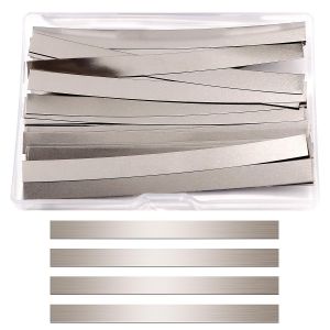 50 Pièces 0.1 * 8 * 100 mm Bande de 99.6% Nickel Pur,Bande de Nickel pour Batterie,Accessoires Soudage Bandes Nickel,pour 18650 Soudage par Spot de Batterie - Neuf