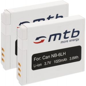 2X Batteries NB-6L pour Canon IXUS 85 is,95 is,105 is,200 is,210 is/Powershot Voir liste! - Neuf