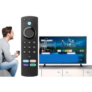 T&eacute;l&eacute;commande Fire Stick avec fonction vocale pour Fire TV 4K Max, Lite, Gen 2 et 3, Cube, remplacement compatible - Neuf