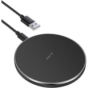 Chargeur Induction, Chargeur Sans Fil, Chargeur Rapide Sans Fil 15w, Chargeur Induction Avec Phone 14/13/12/11, Sam-Sung Galaxy S9/8/+, Mate 20 Pro(Noir) - Neuf