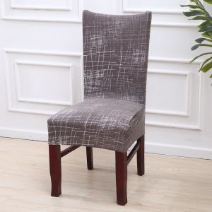 Housse De Chaise De Salle À Manger Extensible, Universelle Et Lavable, Facile À Nettoyer, Idéale Pour La Décoration De Salle À Manger D'hôtel Ou De Restaurant, Gamme Café - Neuf