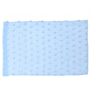 Hjlian Rideau Transparent En Polyester 1 X 1,3 M, Decoration Stereoscopique Pour Balcon Et Chambre A Coucher, Bleu - Neuf