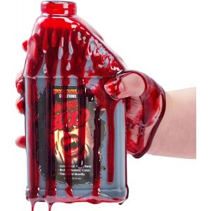 Cauc-Halloween 473ml De Faux Sang Liquide, Bouteille De Sang De Vampire Pour La D&eacute;coration D'effets Sp&eacute;ciaux De Costume De Maquillage D'halloween - Neuf