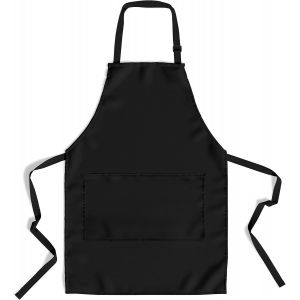 Ulteronixshop-Prime Tabliers De Chefs | Tabliers De Cuisine Pour La Maison Et Le Restaurant | Tabliers Avec Double Poche Pour Hommes Et Femmes (Taille Unique Noir Vierge) - Neuf