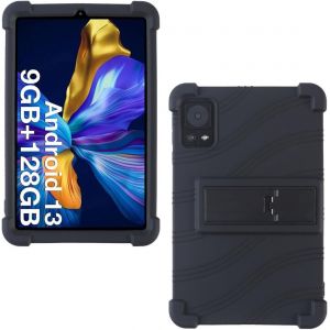 Silicone Case For Doogee T20 Mini/Doogee T20 Mini Pro 8.4 Inch Touch Tablet Protective Cover With Stand Functions For Doogee T20 Mini/Doogee T20 Mini Pro,Black - Neuf
