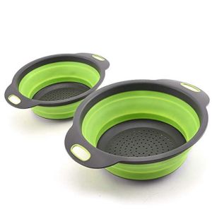 Lot De 2 Passoires En Silicone Avec Poignée Pour Un Gain De Place - Neuf