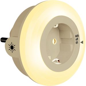 Veilleuse Prise Avec Capteur De Cr&eacute;puscule Led Lampe De Nuit Les Enfants Prot&egrave;gent Auto/On/Off Avec Capteur Cr&eacute;pusculaire Blanc Chaud 2700k 1 Pi&egrave;ce - Neuf