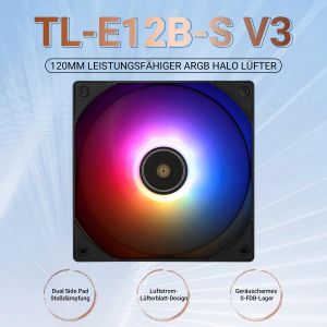 TL-E12B-S V3 Ventilateur de processeur &agrave; grande vitesse de 2000 tr/min 120 mm avec ventilateur ARGB (TL-E12B-S V3) - Neuf