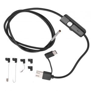 XYONG Endoscope AN100-3.9 3,9 mm, camera d'inspection haute definition pour pipeline, telephone portable, endoscope LED pour l'industrie automobile, fil flexible 2 m/6,6 pi - Neuf