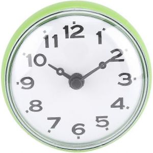 Mini horloge murale étanche avec ventouses pour salle de bain cuisine salon chambre - Neuf