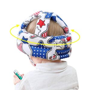 Casque De Sécurité Pour Bébé, Protection De La Tête Des Tout-Petits, Chapeau Pare-Chocs Réglable Pour Bébé, Bonnet Pare-Chocs Pour Bébé De 6 À 36 Mois Rampant Et Marchant - Neuf