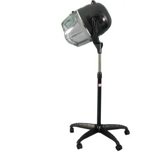 Loc-Casque Chauffant Professionnel Sur Pied,Casque Sèche-Cheveux Avec Minuterie Pour Salon De Coiffure,Hauteur Et Température Réglables,Noir & 950 W - Neuf