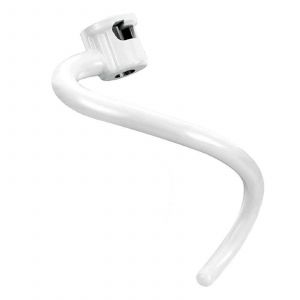 Crochet a pate en metal revetu de spirales, compatible avec les modeles de robots patissiers a bol relevable KV25G0X, KV25G8X, KV25H0X, KP26M1X, KP26M8X et KL26M8X. - Neuf