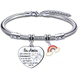 Eryi-Bracelets Cadeau Noel Amie Bracelets Pour Amitié Cadeau Meilleure Amie Cadeau Amie Anniversaire Bracelet Amie Bracelet Pour Amie Meilleure Amie Cadeau Cadeau Femme Amie Bracelet Femme - Neuf