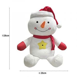 Lampe De Projection De Bonhomme De Neige De No&euml;l Ontel Star Belly Dream Lites Veilleuse En Peluche Avec Musique - Neuf