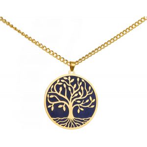 Trahoo-Collier Arbre De Vie Pour Homme Et Femme En Acier Inoxydable Viking Yggdrasil Celtique Avec Pendentif Arbre De Vie - Bijoux Familiaux - Cadeau D'amulette - Neuf
