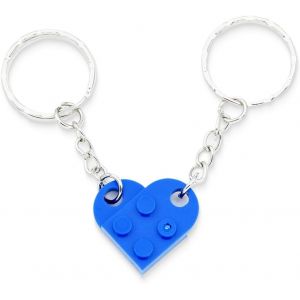 KAL-Porte Clé Coeur Petit, 2Pcs Porte-Clés Porte Clé Coeur Couple,Ensemble Porte-Clés Coeur, Décorations Coeur Assorties, C - Neuf