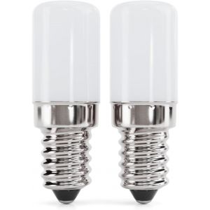 2x Ampoule Frigo Led E14 2w - Ampoules Led E14 Pour Frigo, Congelateur, Refrigerateur, Machine A Coudre, Lampe De Sel - Ampoule Led E14 Avec 135 Lumens, 6000k & 25.000h De Durée De Vie - Neuf